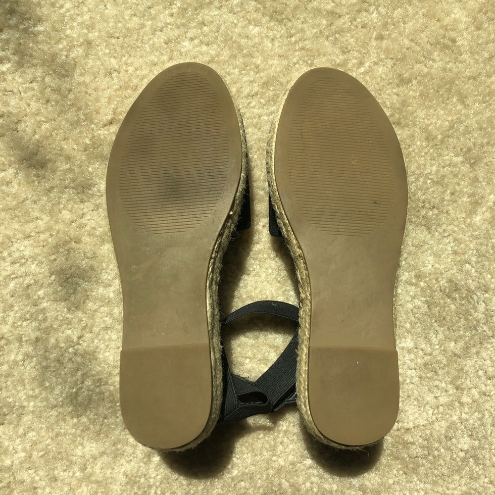 Steve Madden Black Suede Espadrilles Size 6.5 - Picture 5 of 6